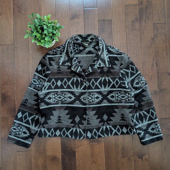 NEUTRAL WESTERN VINTAGE NAVAJO JACKET - Picture 1 of 2